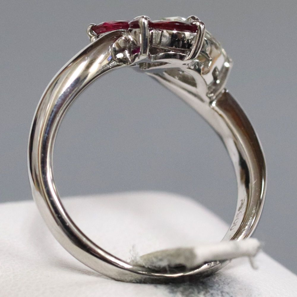 Pt900ルビーダイヤモンドリング D0.809 9.0g #16 - メルカリ 