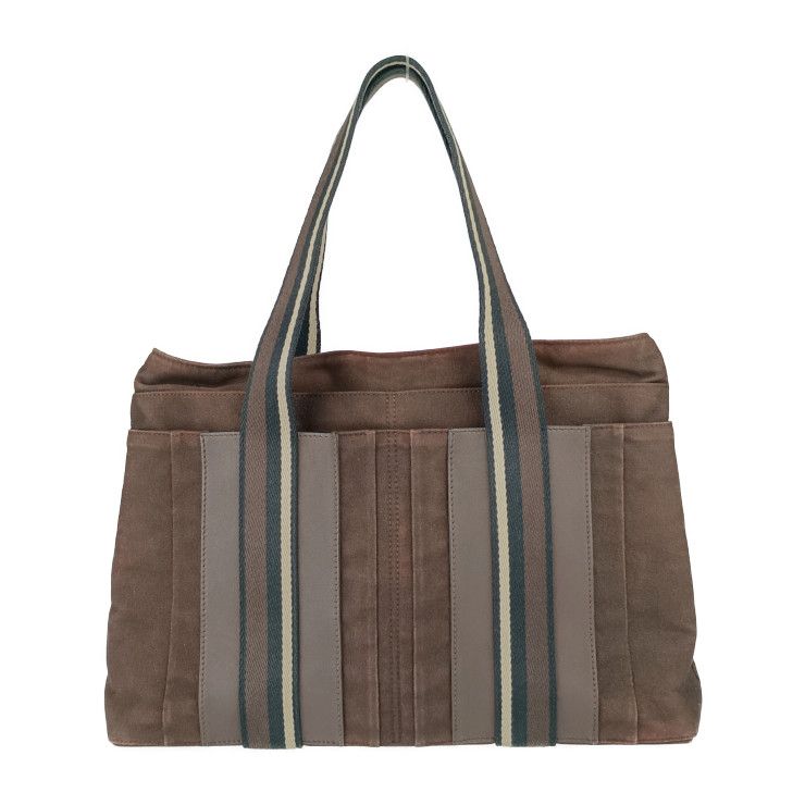 HERMES エルメス トートバッグ トロカホリゾンタル MM - ブラウン  