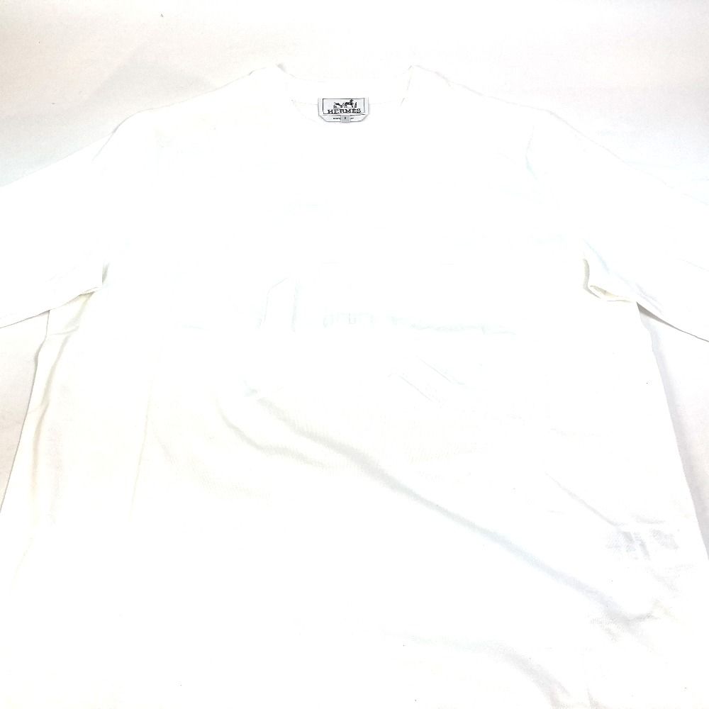 エルメス Tシャツ Chevaux トップス 半袖Ｔシャツ ホワイト 新品同様