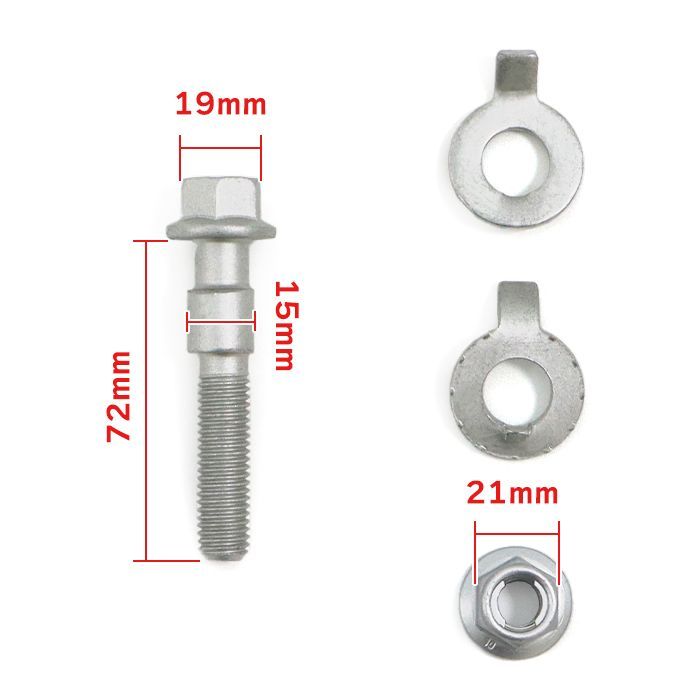 強度区分12.9 トヨタ カローラフィールダー ZRE162G キャンバーボルト M15 2本セット ±1.75° キャンバー調整 偏芯 - メルカリ