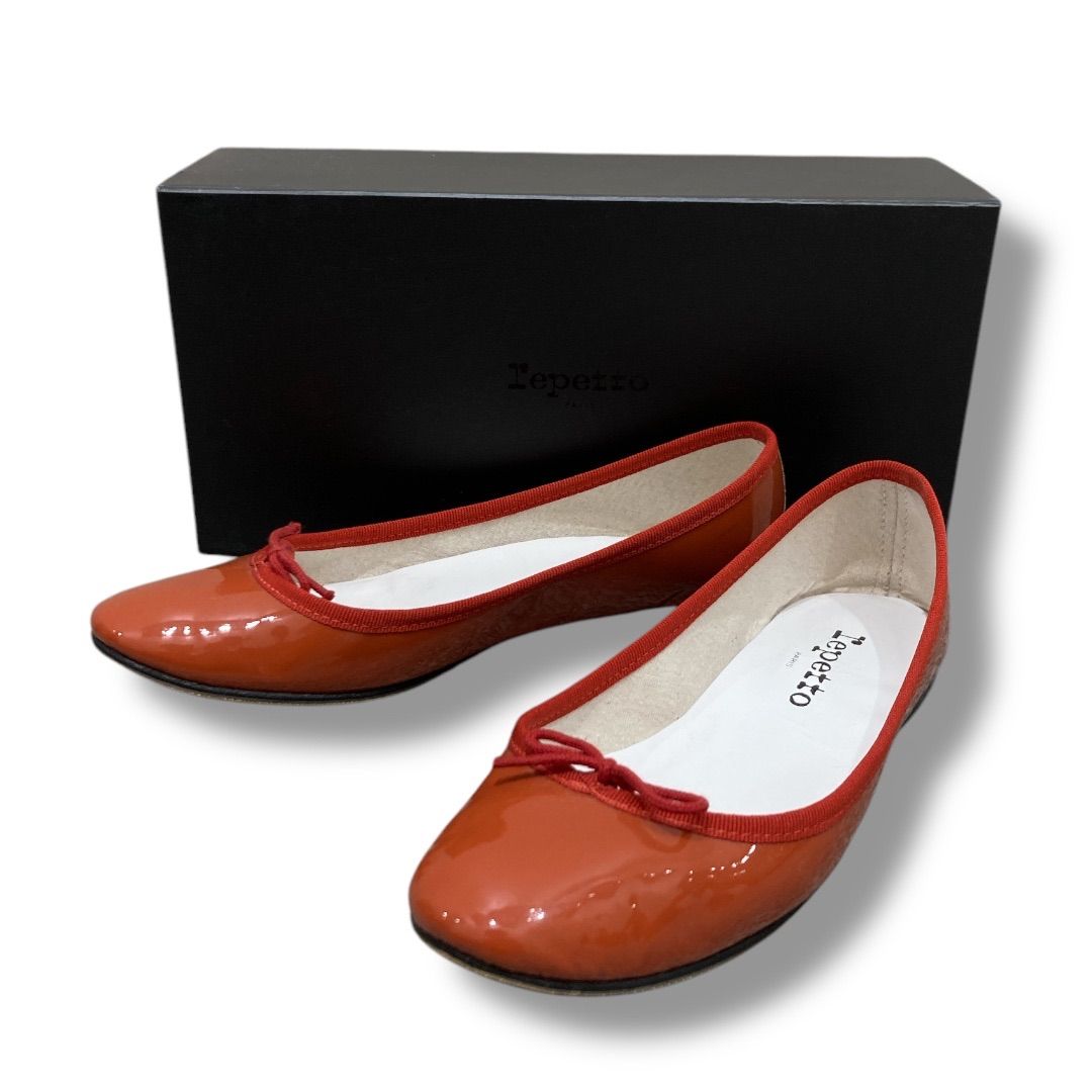 レペット 39サイズ repetto バレエシューズ エナメル 美品 箱付き