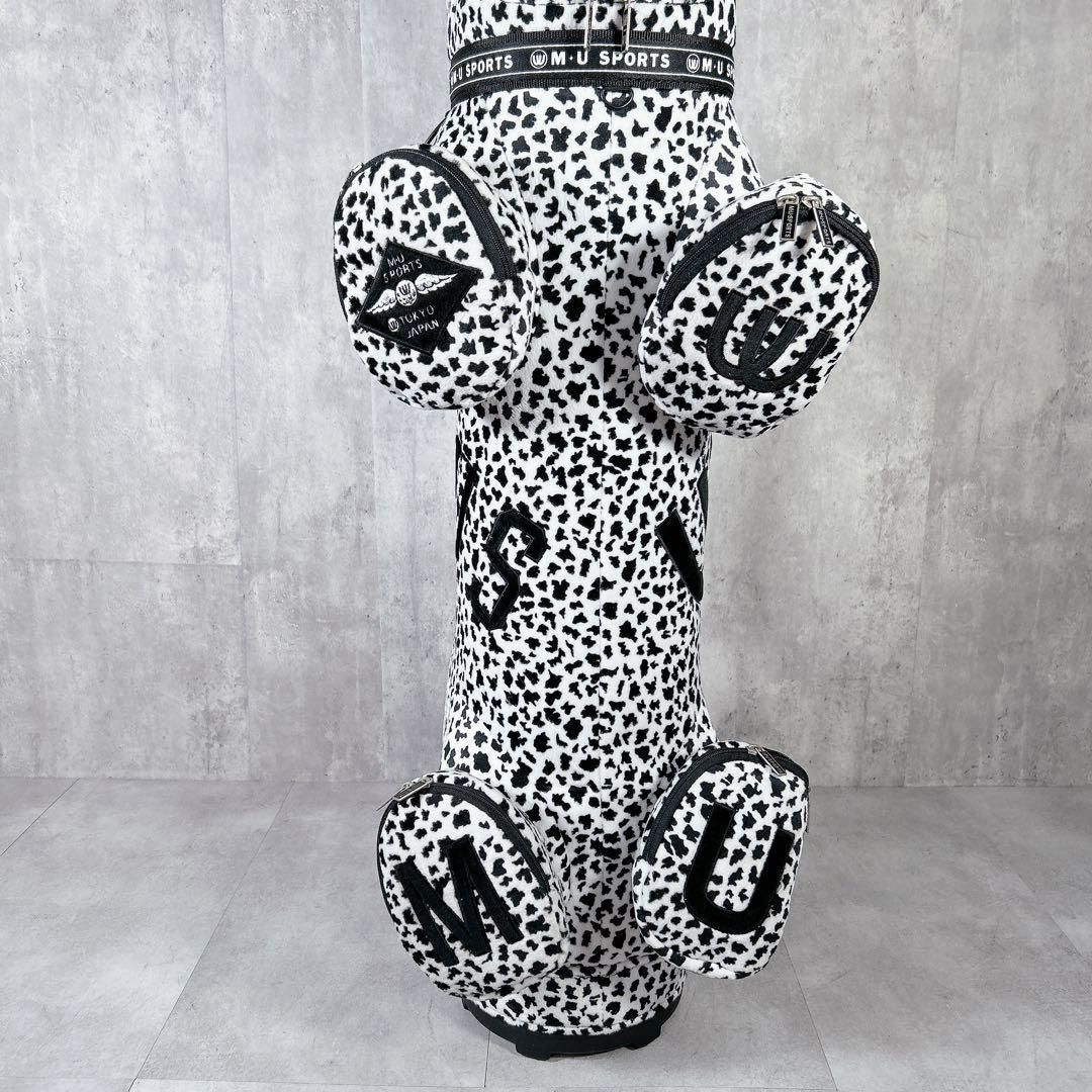  X 553 M.U SPORTS ゴルフクラブ キャディバッグ ダルメシアン柄 ゴルフバッグ キャディバッグ ゴルフ