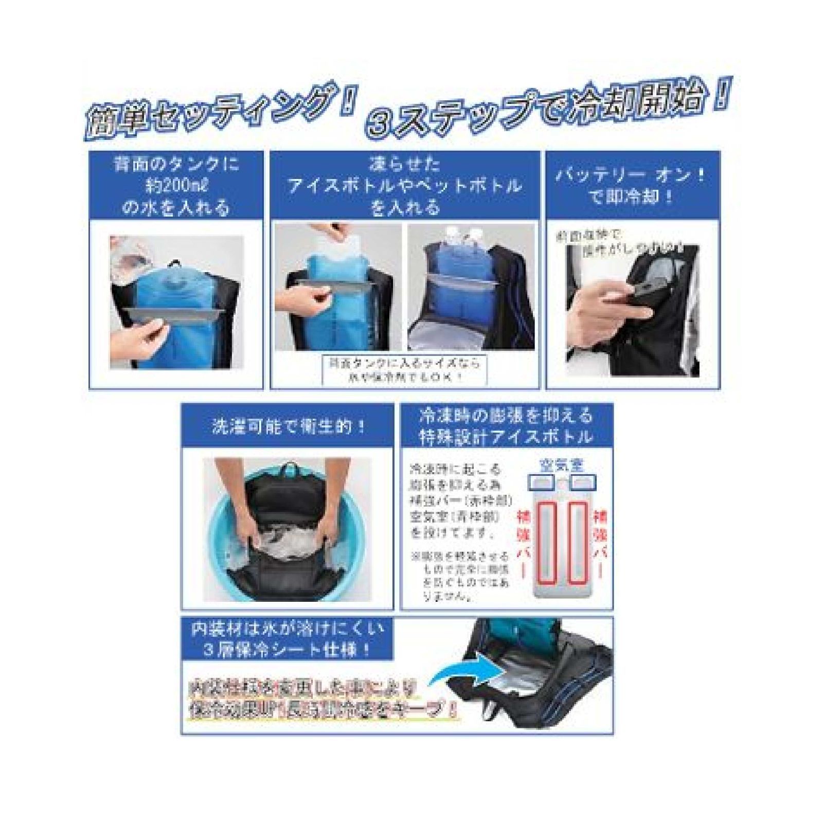 熱中症対策 マイト工業 ワイズゴッド 冷水循環式 冷却ベスト CV23-S