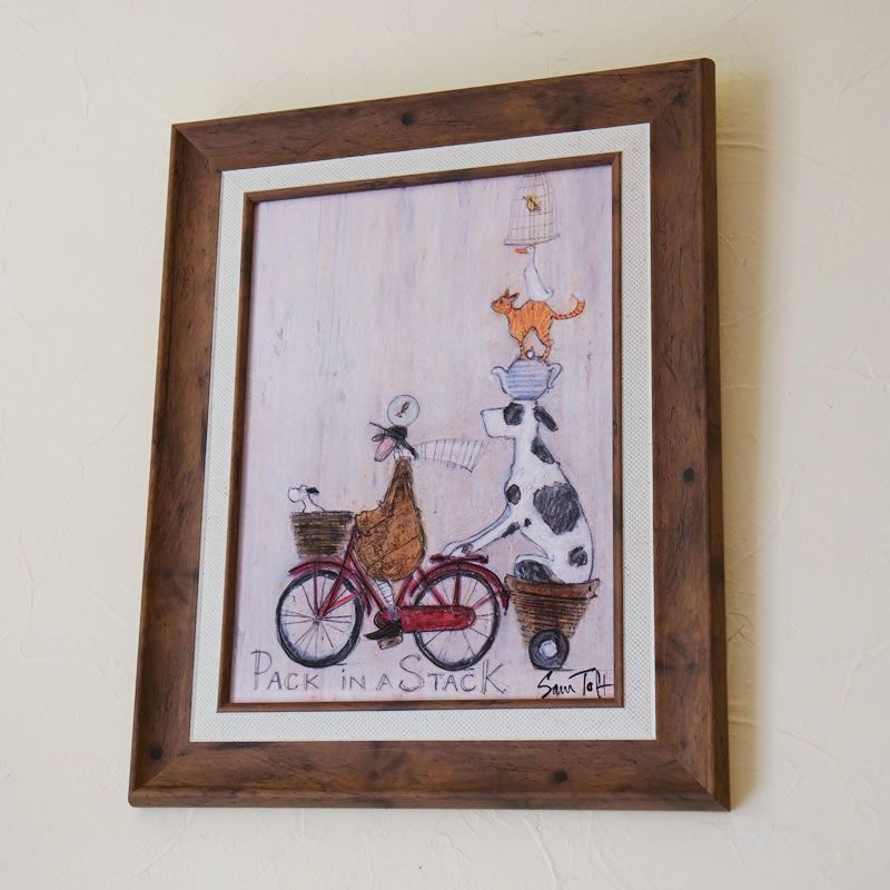 自転車と風景の絵画　サムトフト カズミ様専用 自転車と風景の絵画 サムトフト - メルカリ