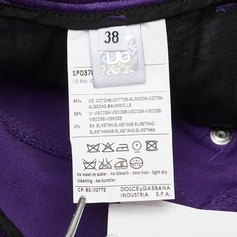  ドルチェアンドガッバーナ パンツ サイズ 38 パープル コットン ビスコース レディース DOLCE-GABBANA 1-0231206 その他 メンズ