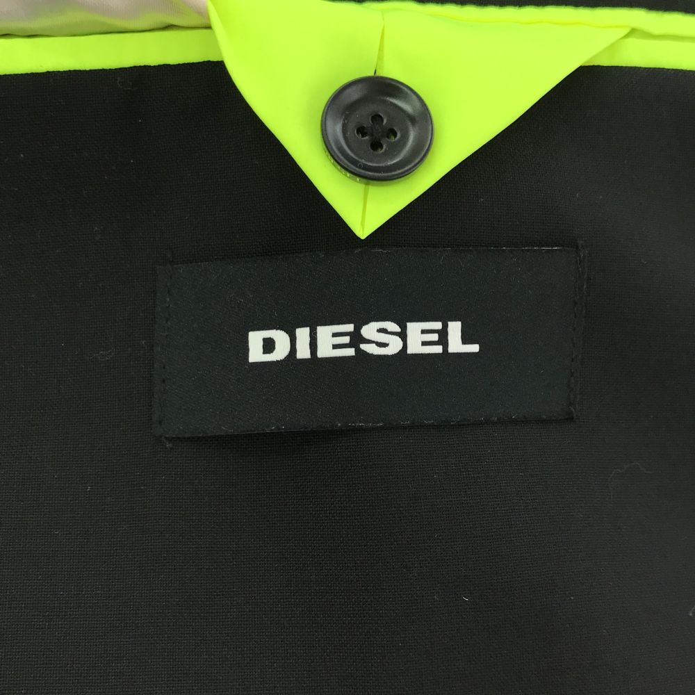 ディーゼル 袖切替 テーラードジャケット 44 ブラック DIESEL メンズ