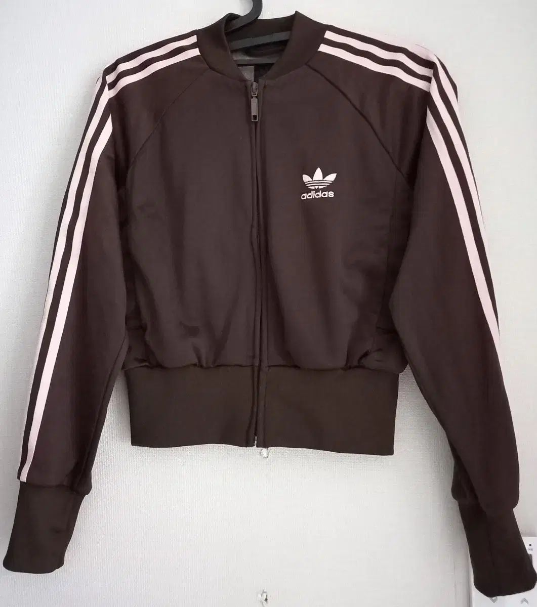 adidas アディダス 茶色 ピンク トラックトップス ジャージ ジップアップジャージ 90 S