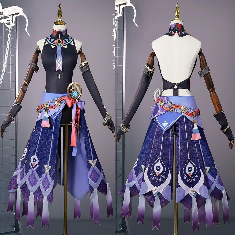 シトラリ コスプレ衣装フルセット ウィッグ&タトゥー シトラリ コスプレ衣装フルセット ウィッグ&タトゥー 原神 シトラリ