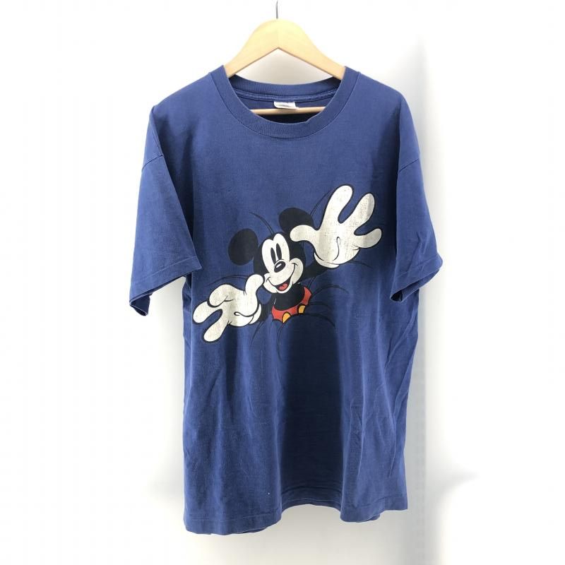 【中古】Disney Disney 90s ミッキーマウス 両面プリント Tシャツ サイズONE SIZE ブルー[24]