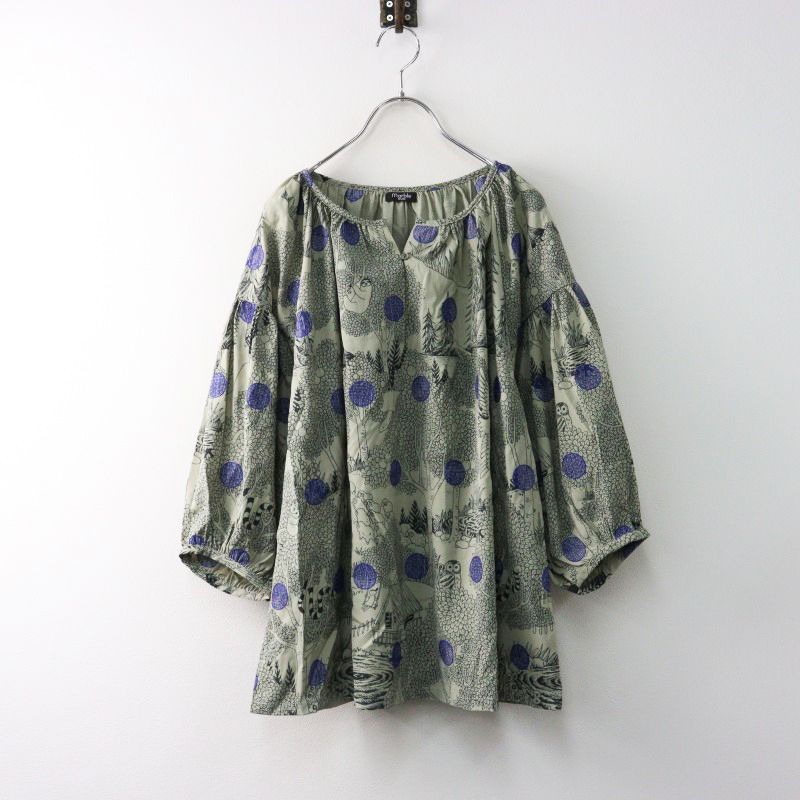 marblesud マーブルシュッド エンゼルフィッシュ　総刺繍　ブラウス 美品 マーブルシュッド marble SUD Dot Picnic 刺繍 ワイド
