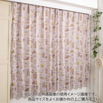 ディズニー クラッシックプー カーテン 2枚組 100×200cm SB-656-D