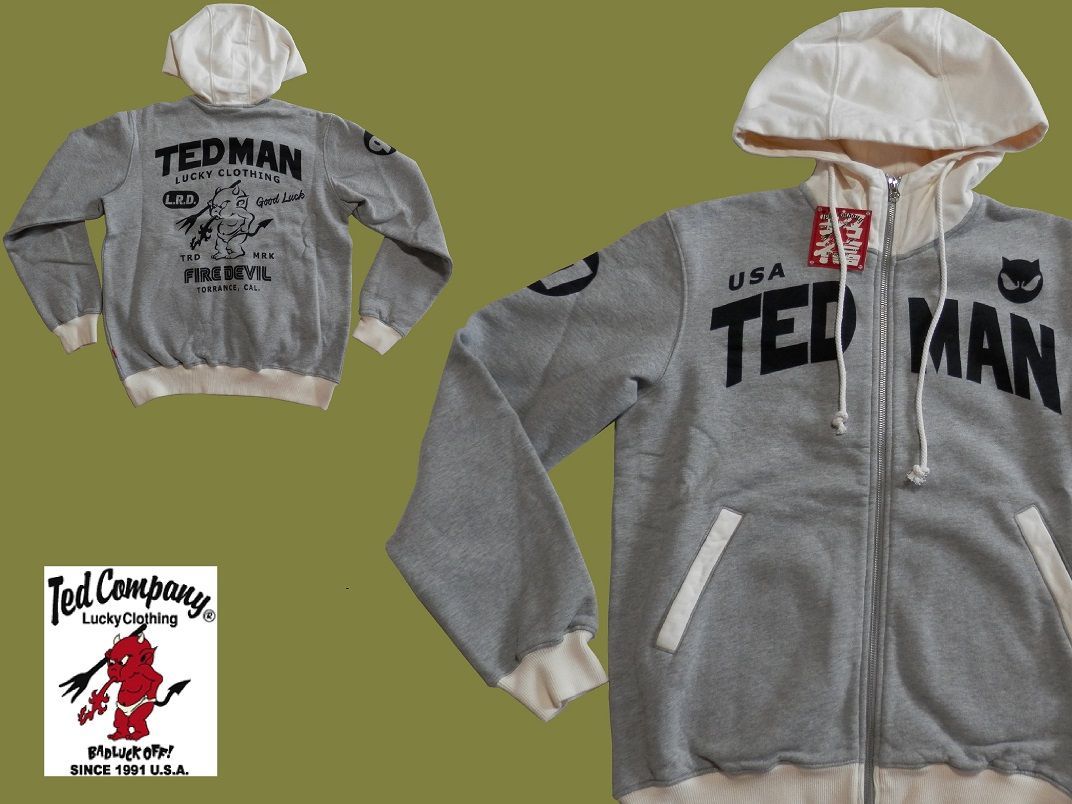 テッドマン／TEDMAN／Lサイズ／スウェットパーカー／TDSP-159