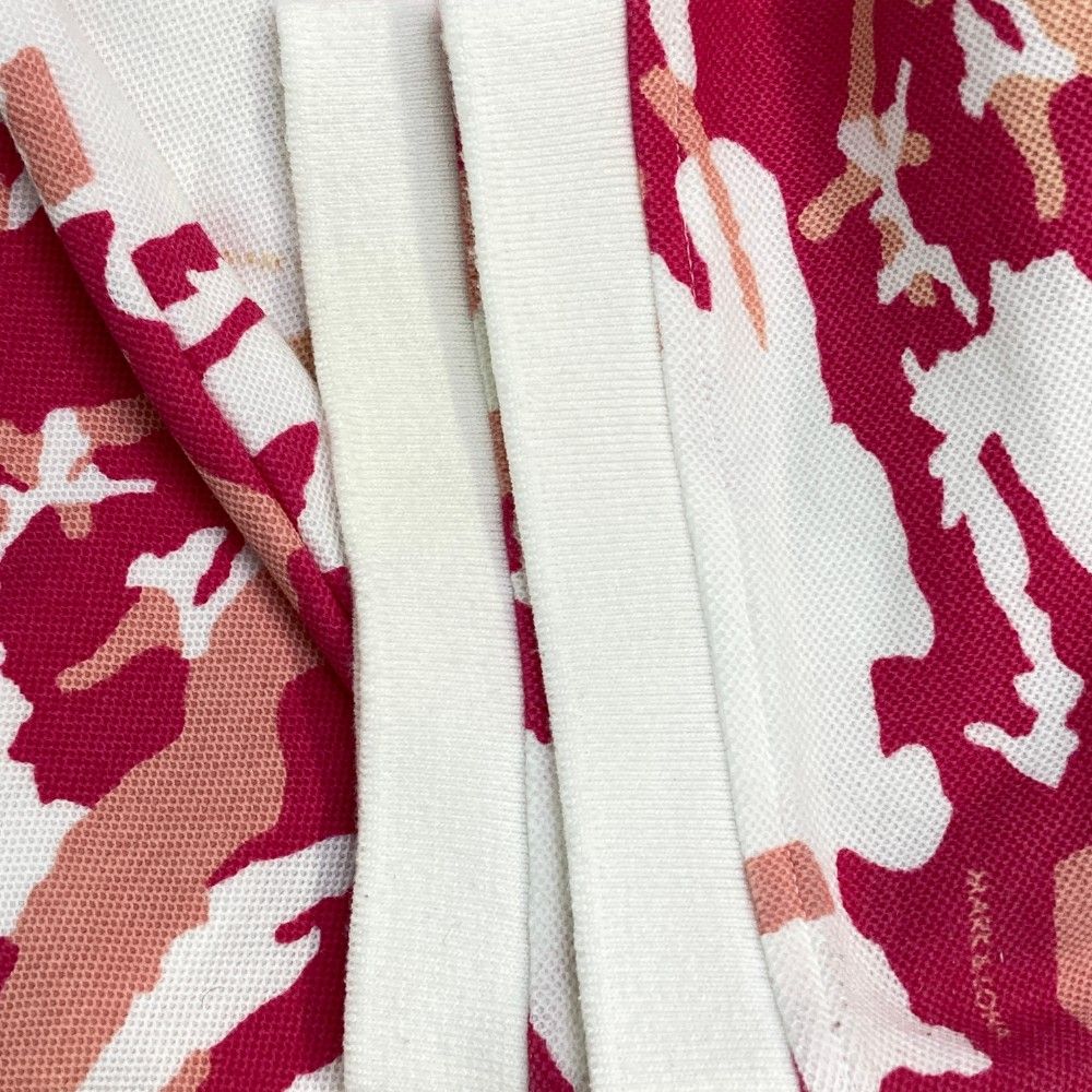 MARK&LONA 【美品】 半袖 ポロシャツ ピンク M位 カモフラ スカル 【新品】MARKLONA　マーク