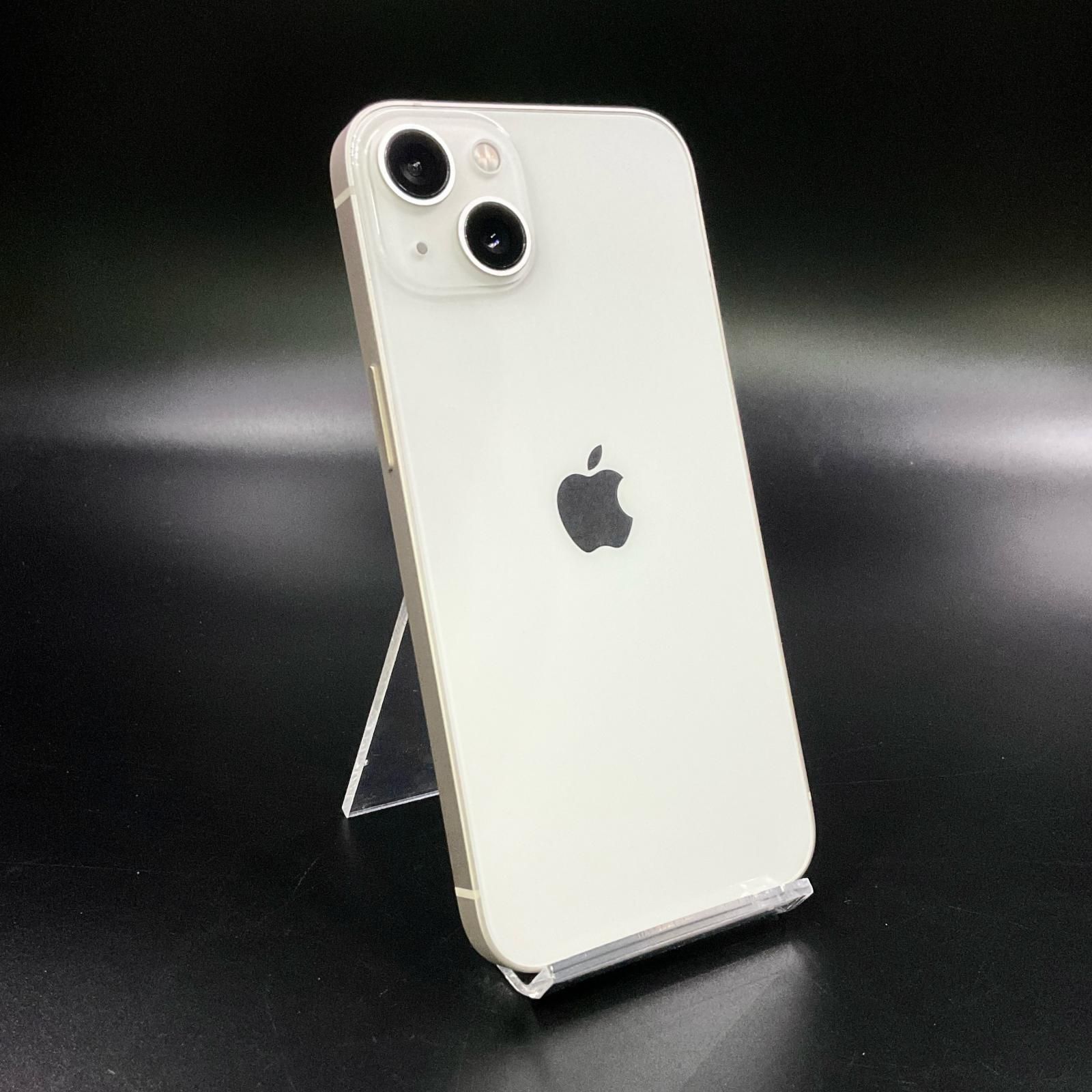 全額返金保証 最速発送 Apple iPhone 13 128GB スターライト SIMフリー 動作 済 90%