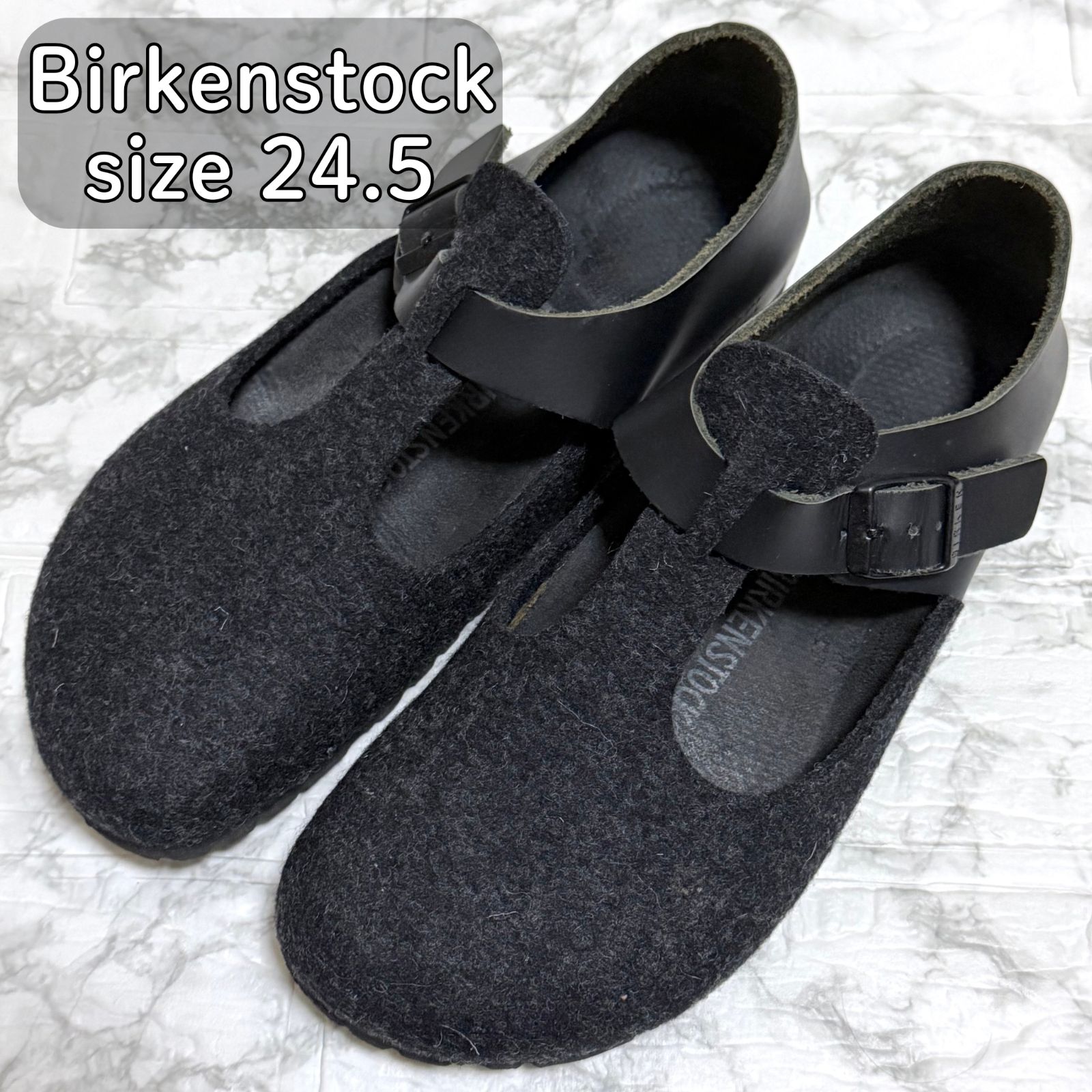 BIRKENSTOCK PARIS 24.5 ブラック ビルケンシュトック パリ