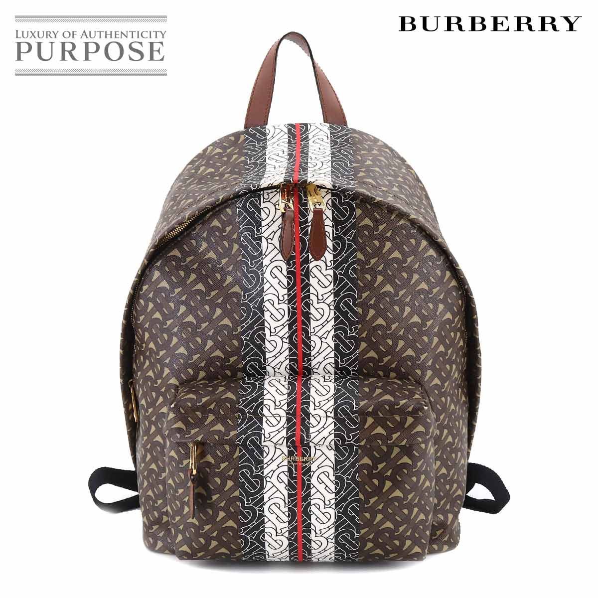 新品同様 バーバリー BURBERRY モノグラム ストライプ バックパック