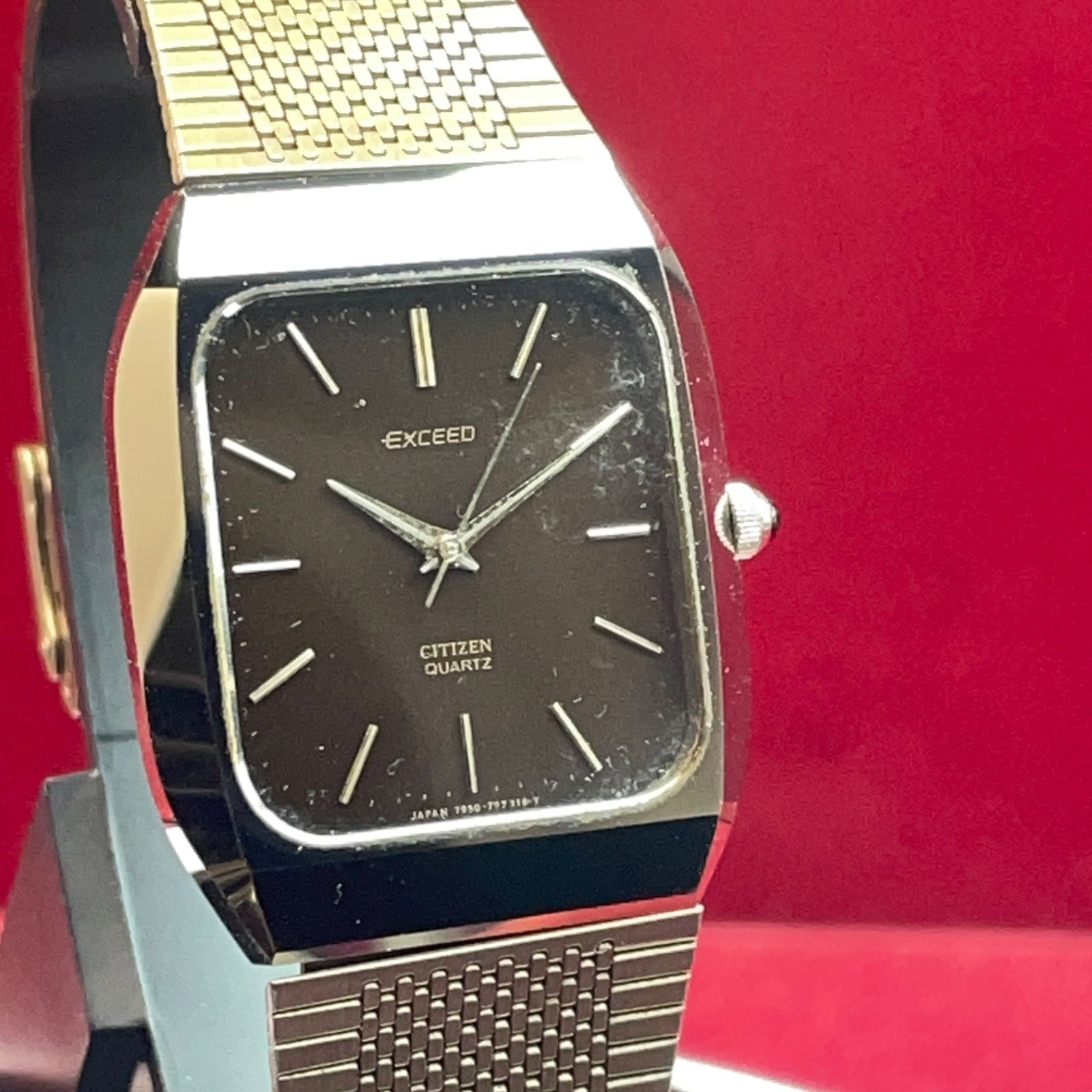 1989年製 CITIZEN EXCEED 超硬ベゼル 純正SSブレス 日本製