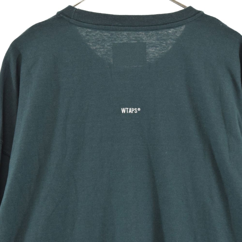 WTAPS (ダブルタップス) 22SS AII 02 LS COPO 長袖 Tシャツ ロングスリーブ コットン グリーン 221ATDT-CSM07