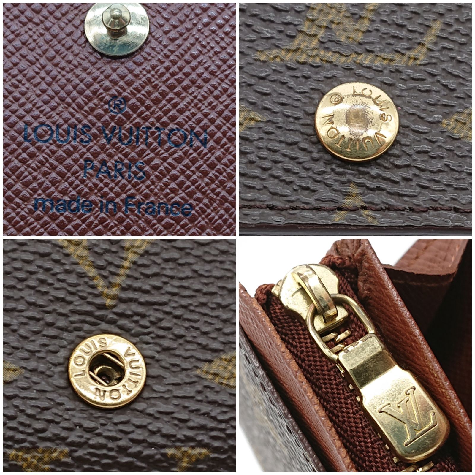 ルイヴィトン 折り財布 ミドルサイズ モノグラム ポルトモネ ビエ