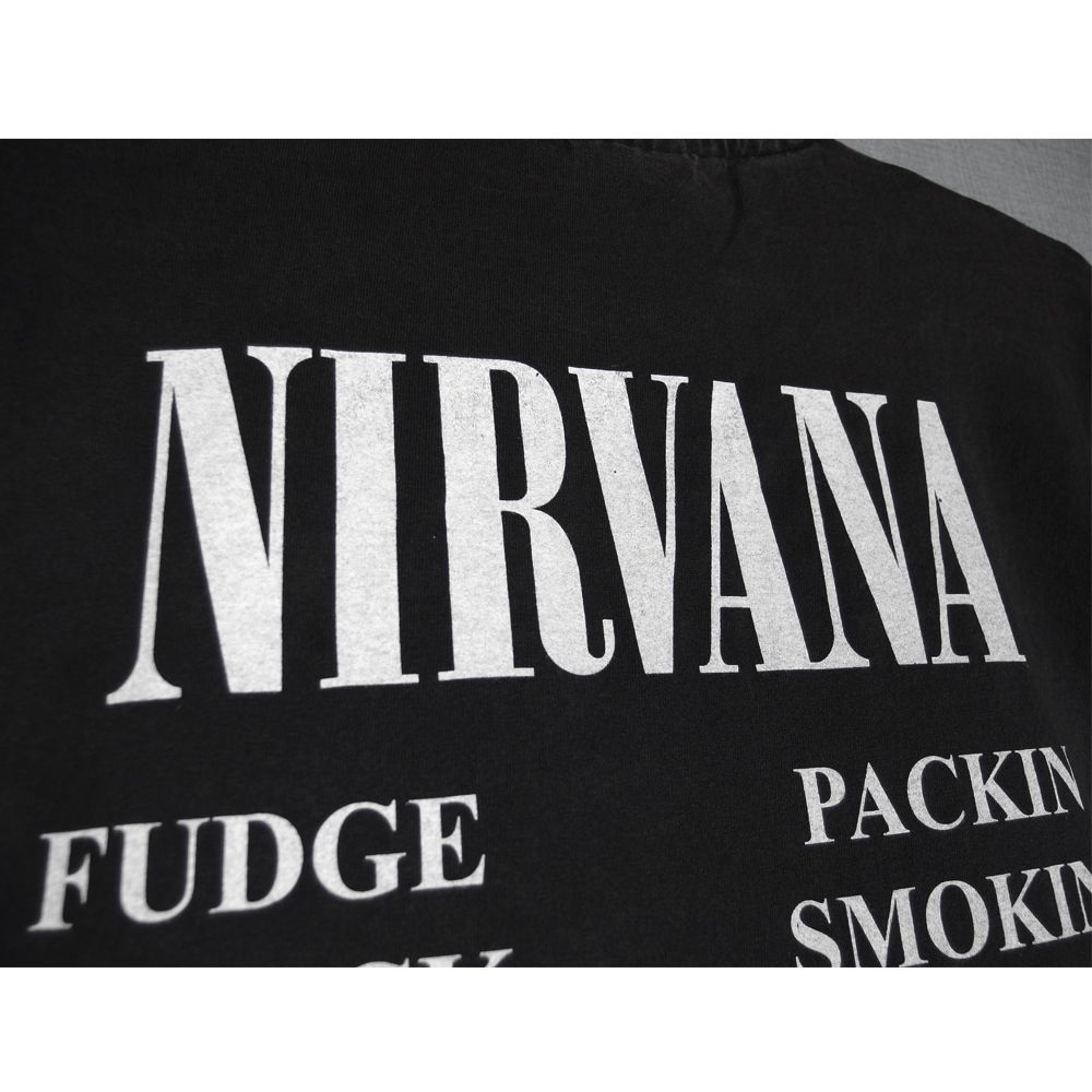 172 NIRVANA ニルヴァーナ Tシャツ 美品 USA製 ブラック Lサイズ