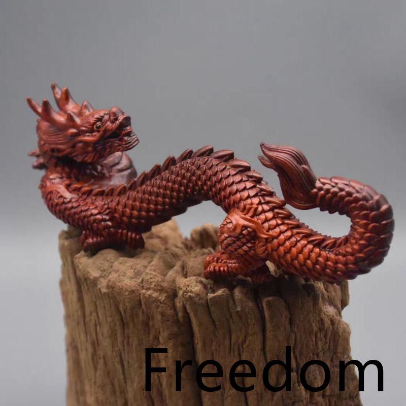 木彫中国竜 置物 竜騰四海 干支竜 装飾品 工芸品 美術品 置物【Freedom転載禁止】 - メルカリ