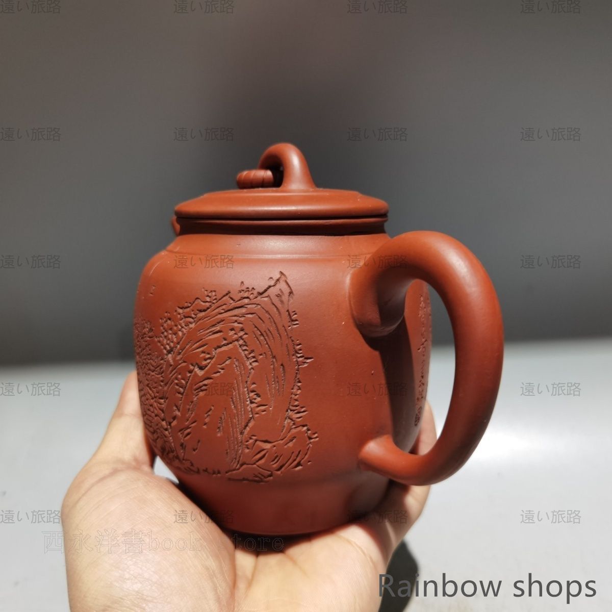 紫砂壺 山水の間 周桂珍作 紫砂壺 紫泥急須 茶道具 茶 bcp84