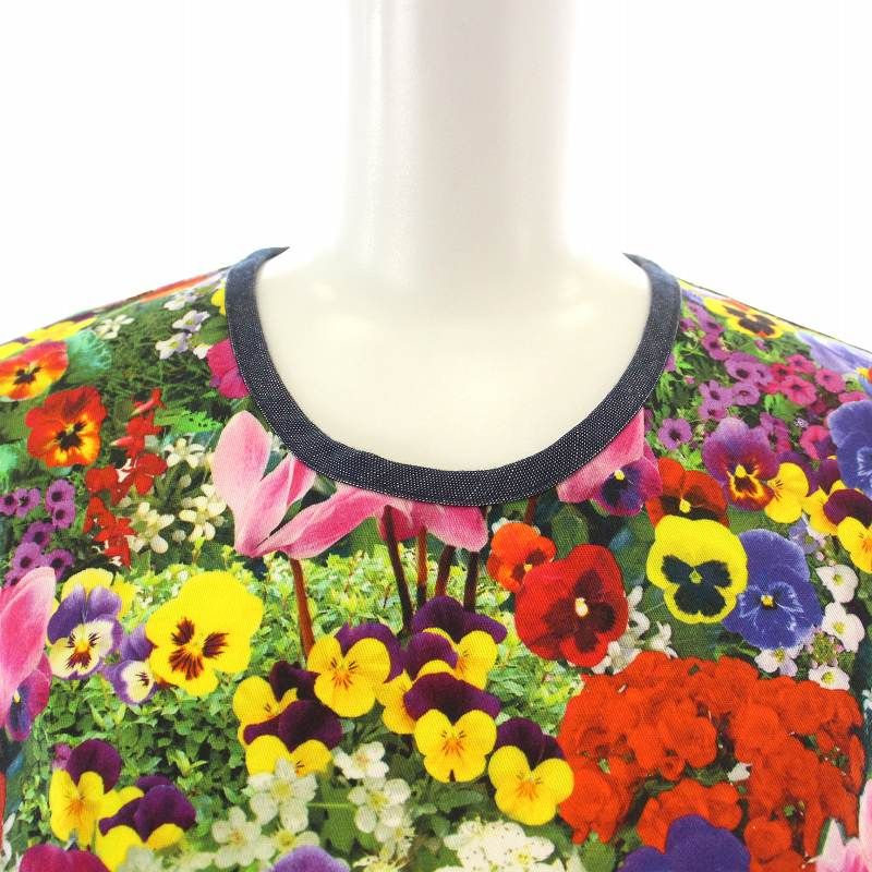 モスキーノ MOSCHINO BOUTIQUE ワンピース ミニ ノースリーブ 花 モスキーノ MOSCHINO BOUTIQUE ワンピース ミニ ノースリーブ 花