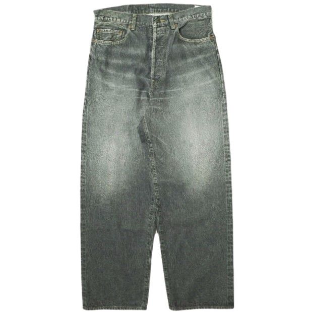 blurhms ROOTSTOCK ブラームス ルーツストック 24SS 13.5oz Denim Pants Classic ワイドクラシックデニムパンツ bROOTS24S7USD 3 -SULFUR BLACK ジーンズ