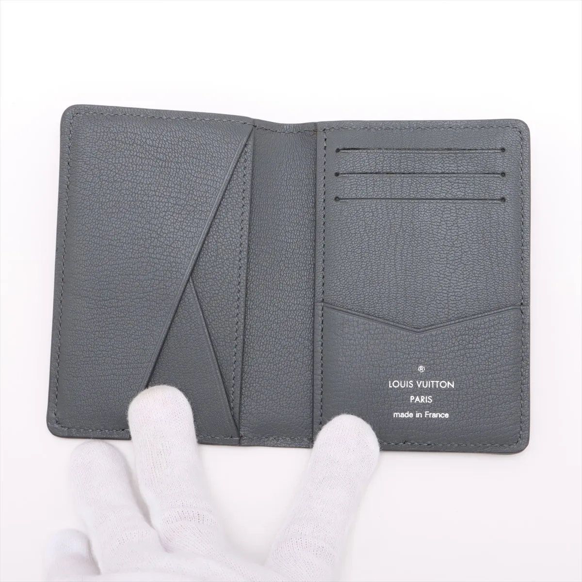  ルイヴィトン オーガナイザー ドゥ ポッシュ N 98461 リザード レザー カードケース コンパクト ウォレット メンズ EME CW 60-4 名刺入れ 小物