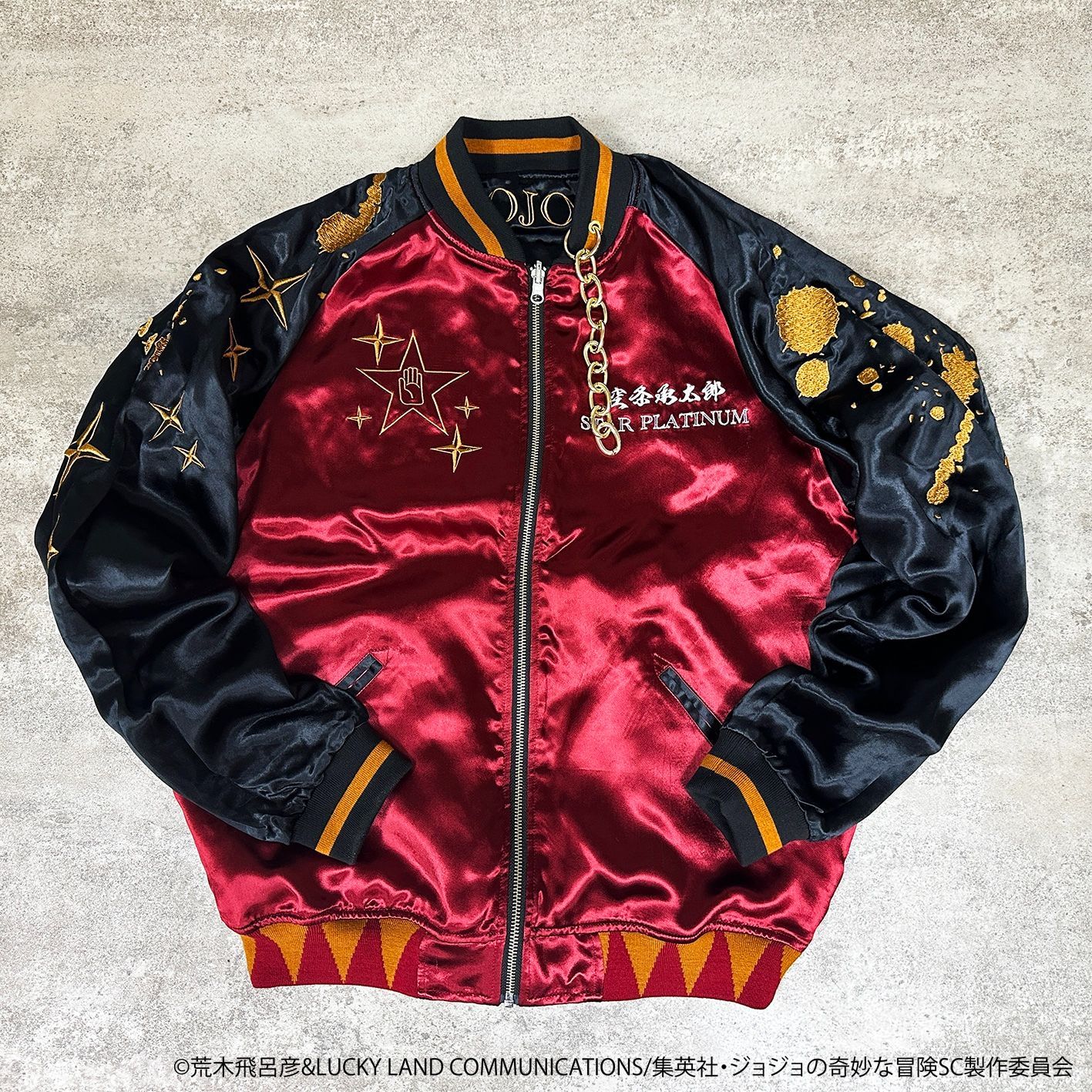 JOJO ジョジョ×絡繰魂 【空条承太郎 リバーシブルスカジャン