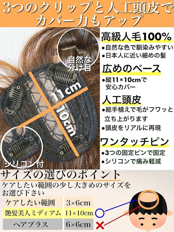 30cm 薄毛