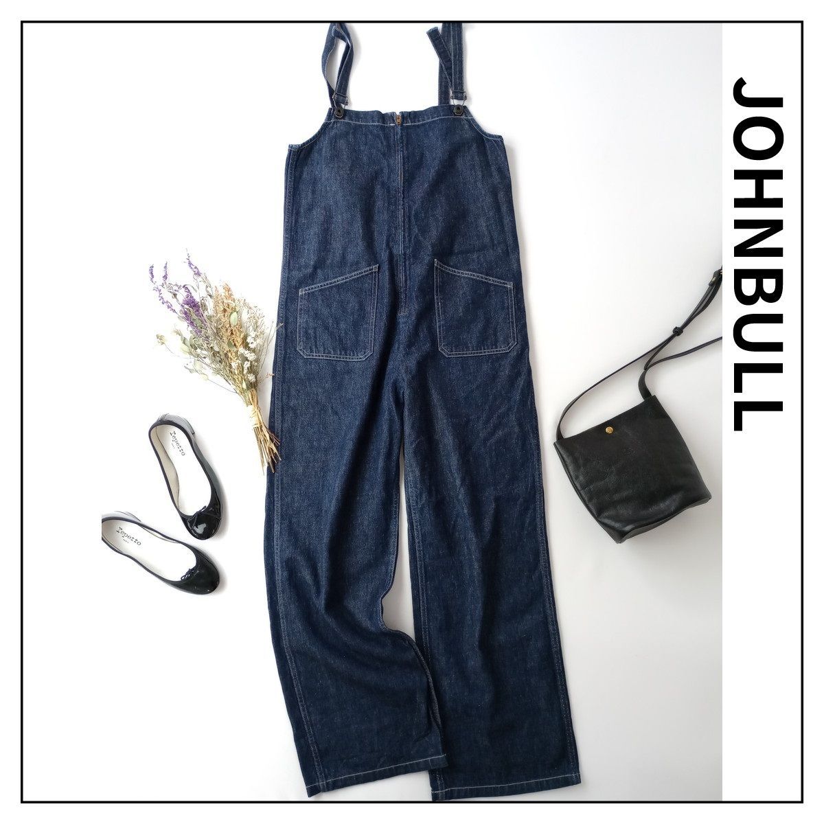 JOHNBULL ジョンブル デニムフレンチサロペット（サロペット