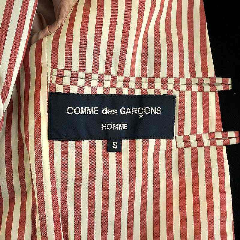 コムデギャルソンオム COMME des GARCONS HOMME AD2013 SouthWick テーラードジャケット ブレザー 紺ブレ  金ボタン 裏地ストライプ ウール アウター S 紺 ネイビー HL-J016 /YM