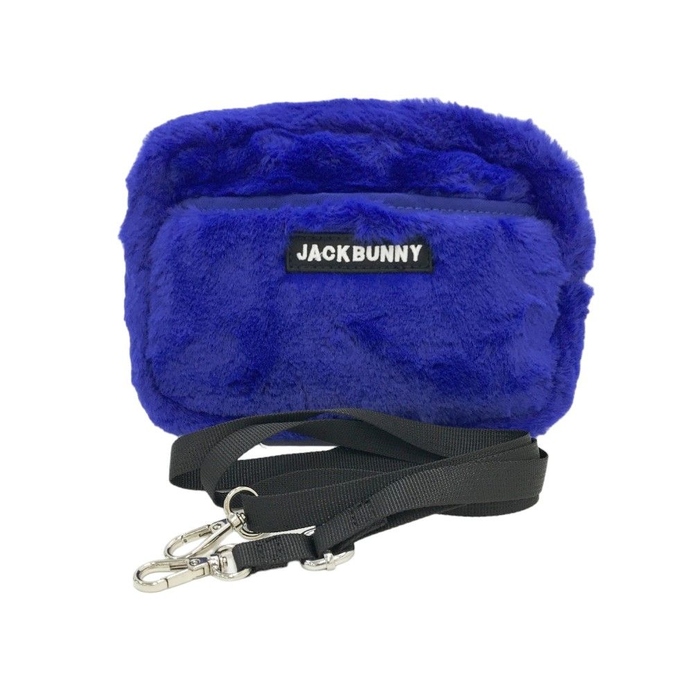 美品 JACK BUNNY ジャックバニー ファー ショルダーバッグ ブルー JACK BUNNY ジャックバニー ファー ショルダーバッグ ブルー系