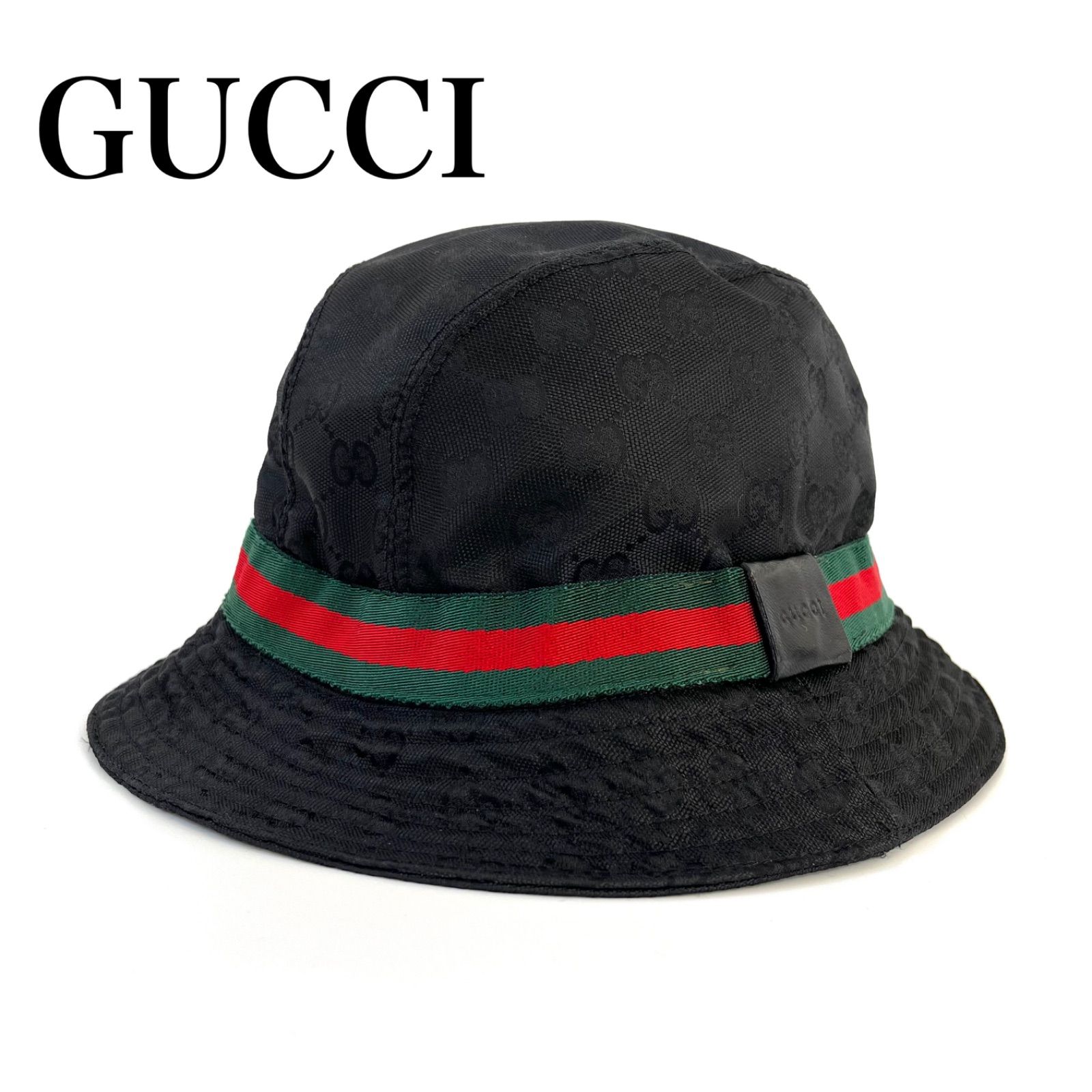 美品✨GUCCI シェリーライン バケットハット ◼️ GUCCI ◼️ GG柄 シェリーライン バケットハット