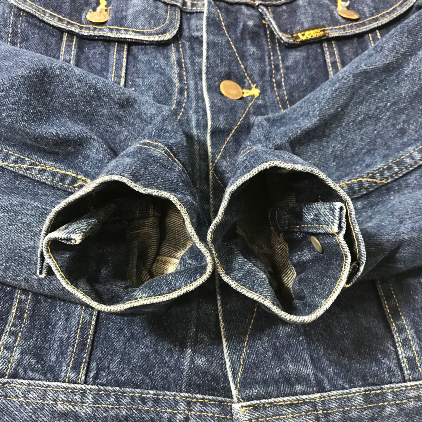 Lee　0424　Gジャン　リー　 濃紺　デニムジャケット M　ビンテージ 美品 M0827-4-F Lee リー デニムジャケット Gジャン made in USA 18