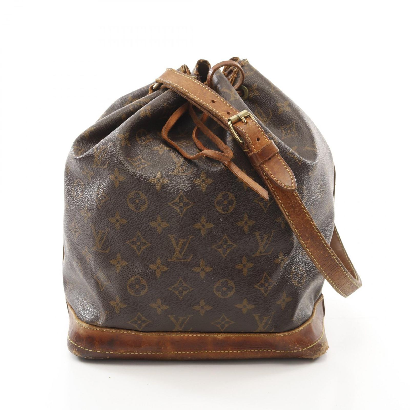ルイ ヴィトン LOUIS VUITTON ショルダーバッグ ノエ M42224 PVCコーティングキャンバス レザー ノエ レディース Used C
