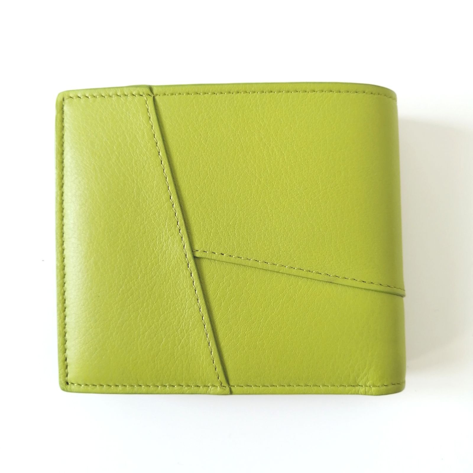 ロエベ [ LOEWE ] パズル 二つ折り財布 グリーン 美品 ロエベ