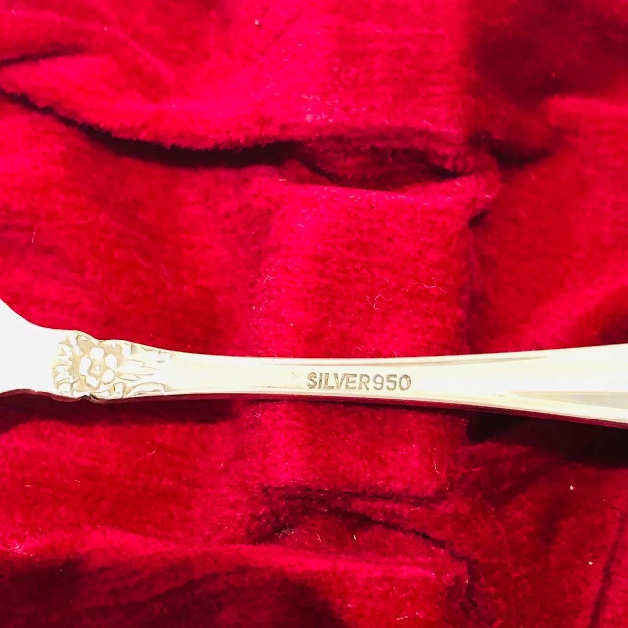  天賞堂 銀製 フォーク 3本セット SV 950 銀器 カトラリー ケース付 経年 006064 フォーク カトラリー(スプーン等)