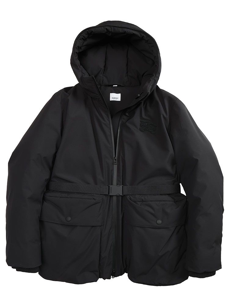 BURBERRY バーバリー フード ラバーロゴ ベルト付き ダウン ジャケット ARLEBROOK