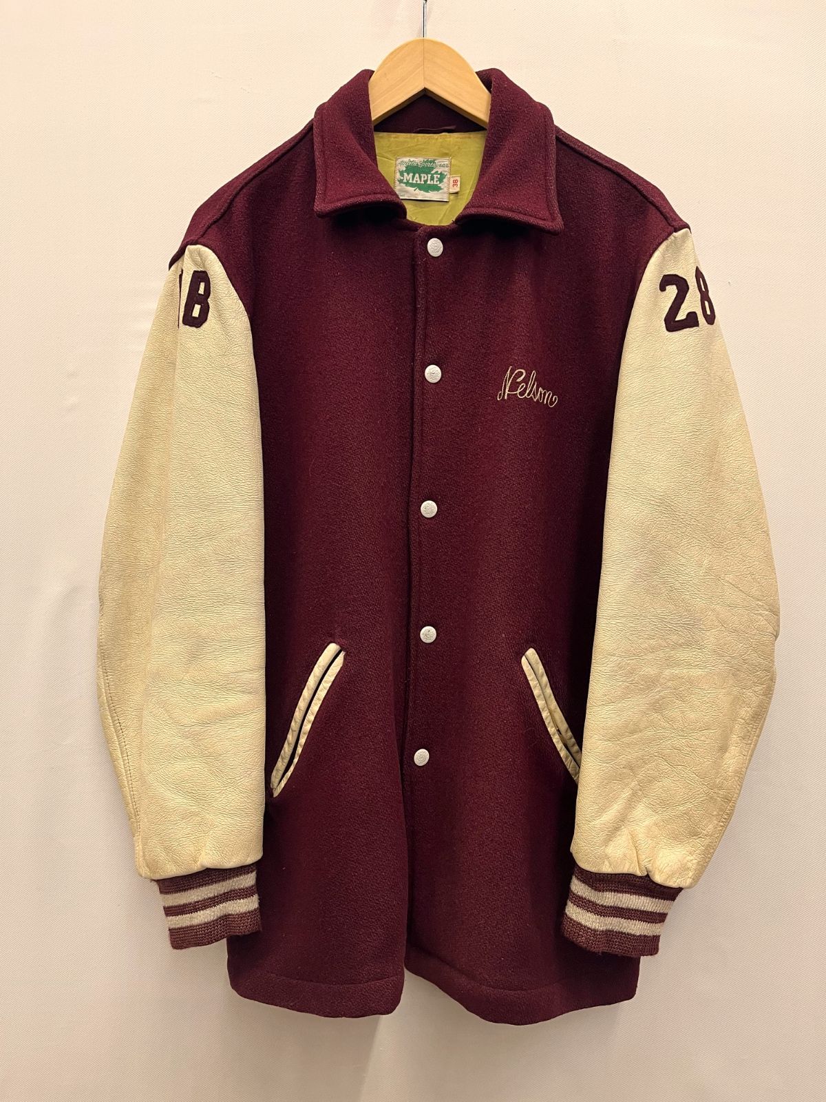 古着 USA製 70s MAPLE メイプル ラグランスタジャン 古着 USA製 70s MAPLE メイプル ラグランスタジャン