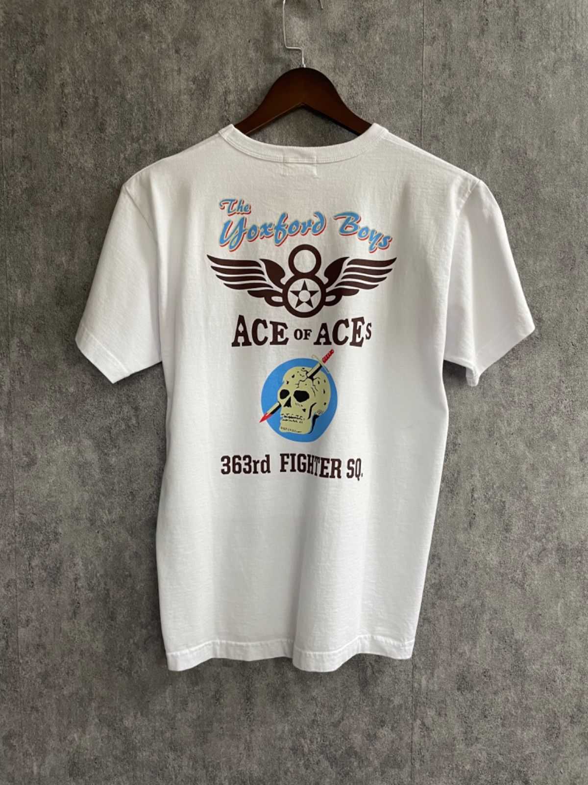 バズリクソンズ BUZZ RICKSONS BR79347 363rd FIGHTER SQ Tシャツ ミリタリー コットン 半袖 プリント ヴィンテージ アメカジ USA製 東洋