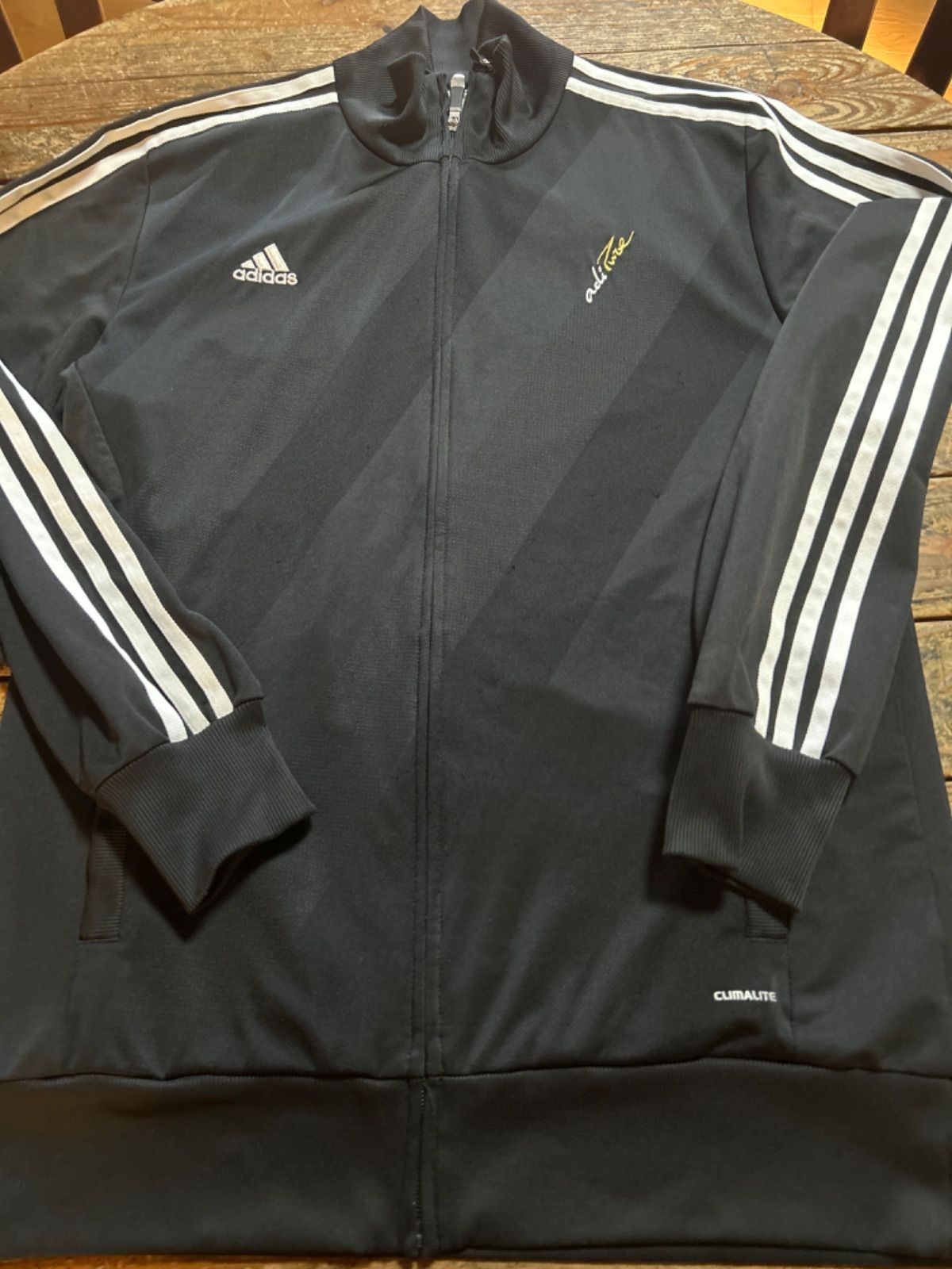 adidasアディダスジャージセットアップ上下セットブラックL