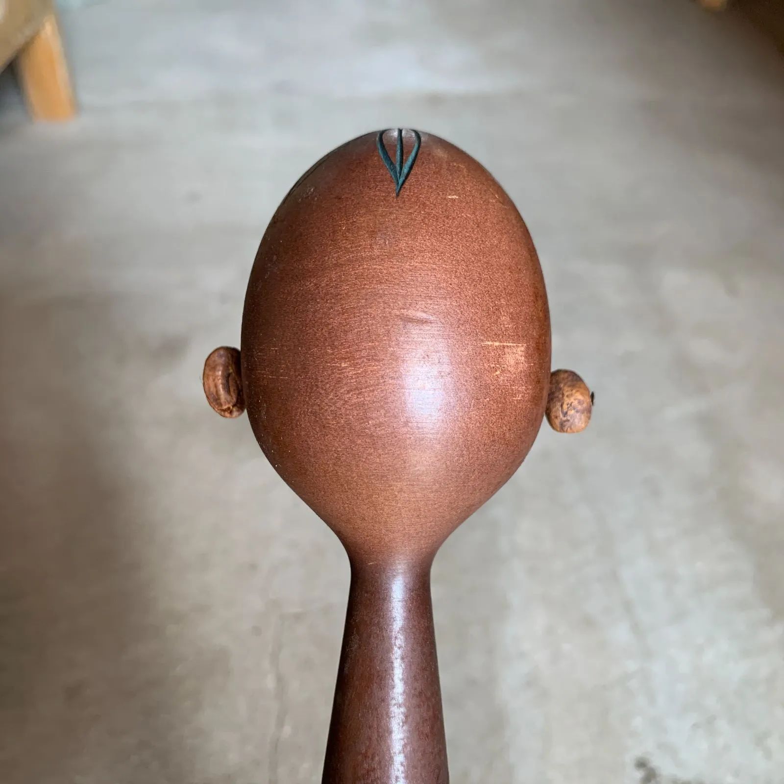 創作こけし 加藤周平作 黒人人形 珈琲豆 1960年代 民芸品 /HM-0106