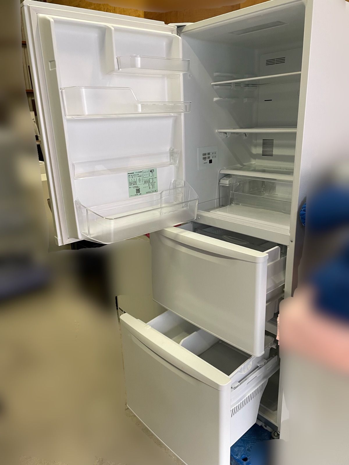 Panasonicノンフロン冷凍冷蔵庫 NR-C343CL-W