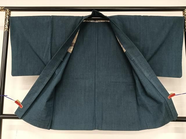 平和屋着物●男性　紬　アンサンブル　色無地　黒鳶色　正絹　逸品　AAAU8038zg 平和屋着物○男性 紬 アンサンブル 色無地 黒鳶色 正絹 逸品 AAAU8038zg