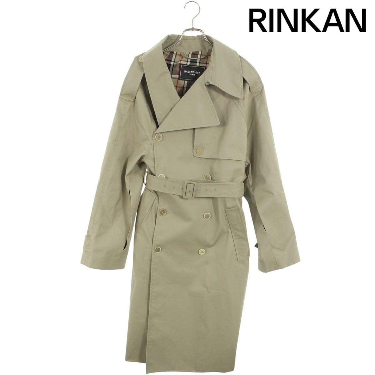 バレンシアガ 663007 TKP06 裏地チェックアシンメトリーオーバーサイズ  