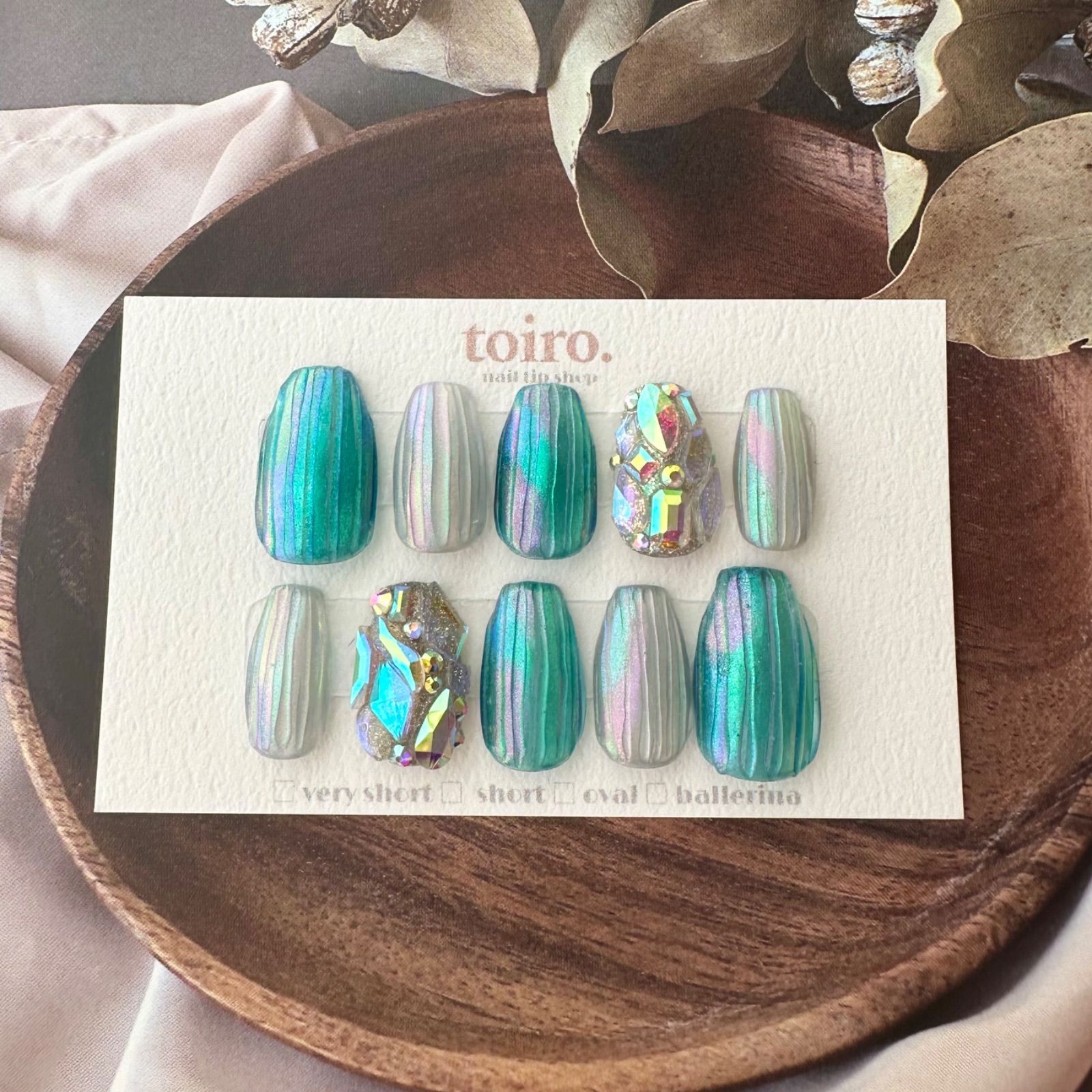 ネイルチップ バカラ グラス マグネットネイル バカラグラス グラス  