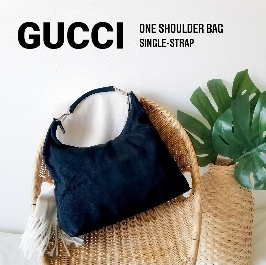 極美品♡】GUCCIグッチ 本革×ナイロン ワンショルダーバッグ - ReUSE