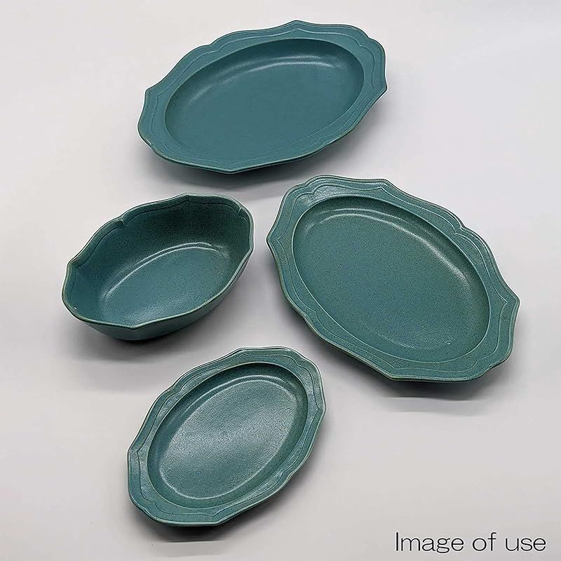 在庫セール】うつわ魯庵 美濃焼 「 cadre 」 楕円 オーバル 皿